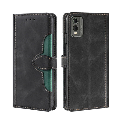 Skin Feel Magnetic Buckle Leather Phone Case