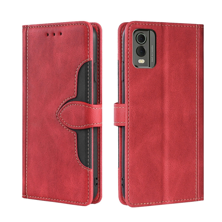 Skin Feel Magnetic Buckle Leather Phone Case