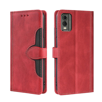Skin Feel Magnetic Buckle Leather Phone Case