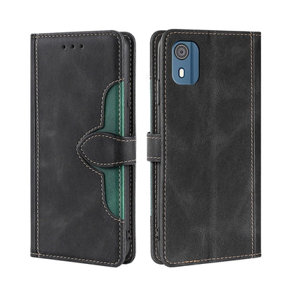 Skin Feel Magnetic Buckle Leather Phone Case