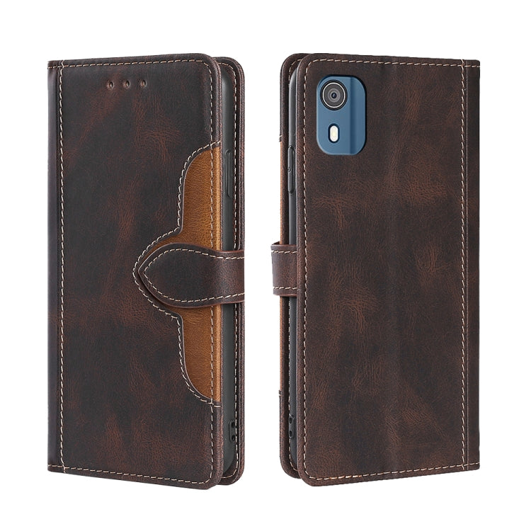 Skin Feel Magnetic Buckle Leather Phone Case