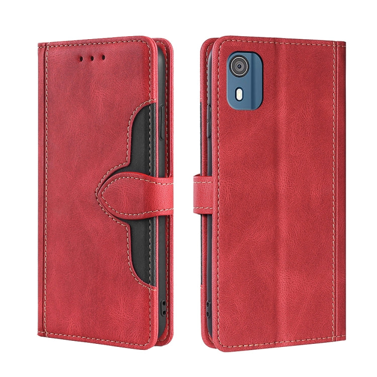 Skin Feel Magnetic Buckle Leather Phone Case