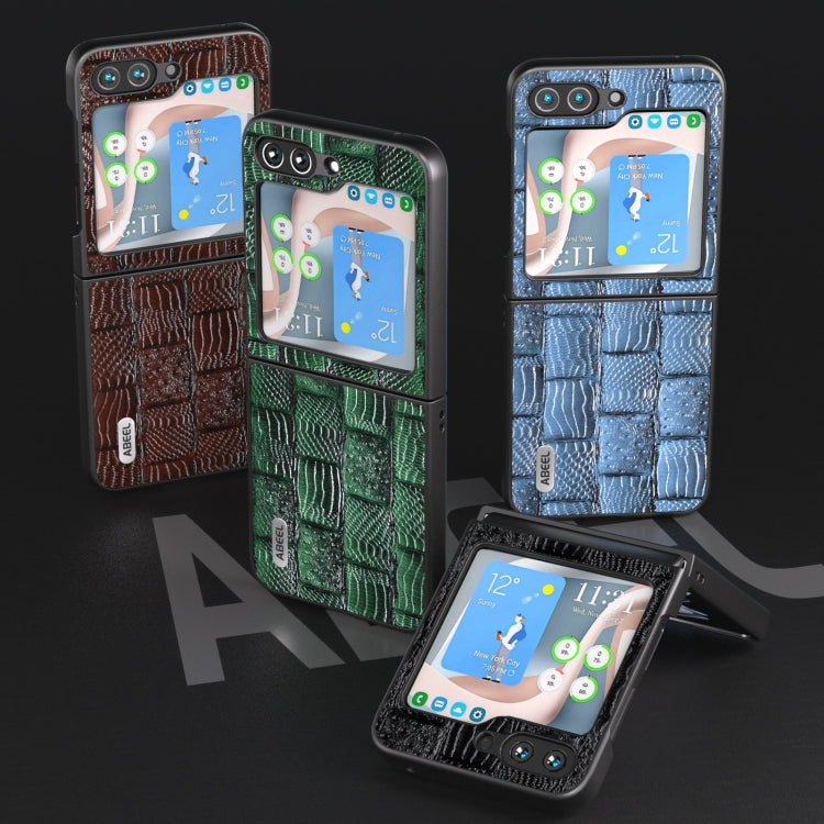 ABEEL Genuine Leather Mahjong Texture Series Phone Case