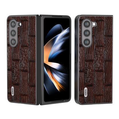 ABEEL Genuine Leather Mahjong Texture Series Phone Case