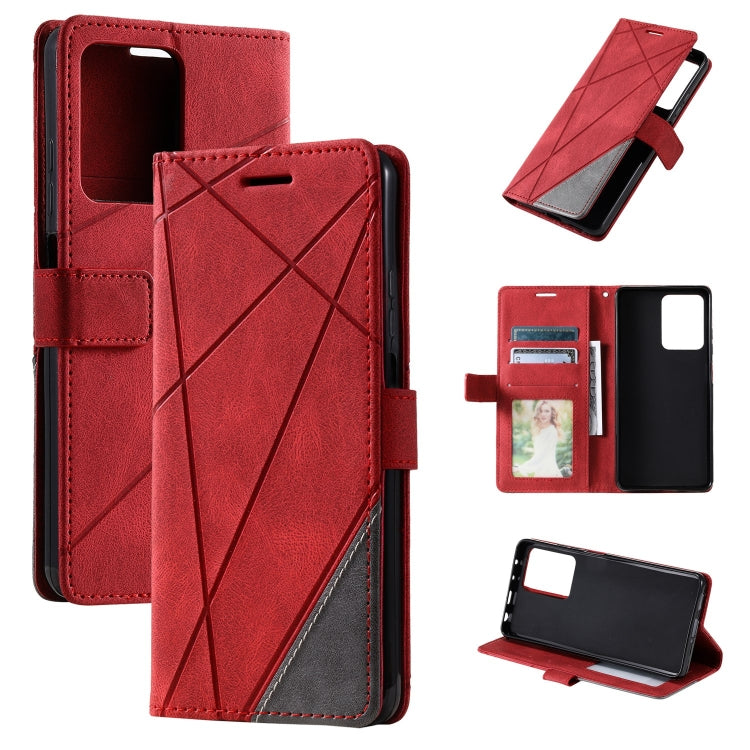 Skin Feel Splicing Leather Phone Case, Series 4