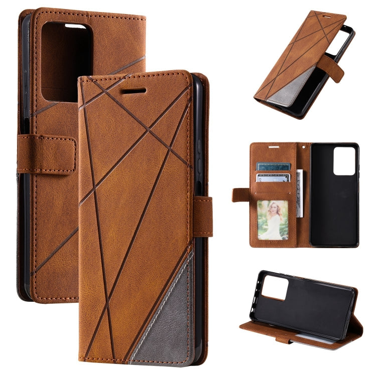 Skin Feel Splicing Leather Phone Case, Series 2