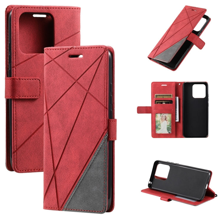 Skin Feel Splicing Leather Phone Case, Series 3