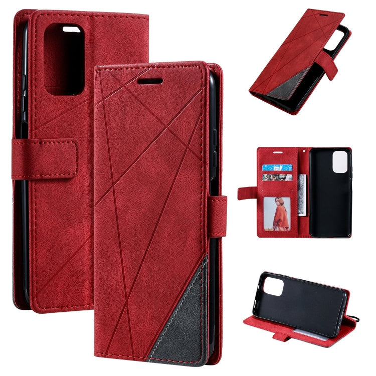 Skin Feel Splicing Leather Phone Case