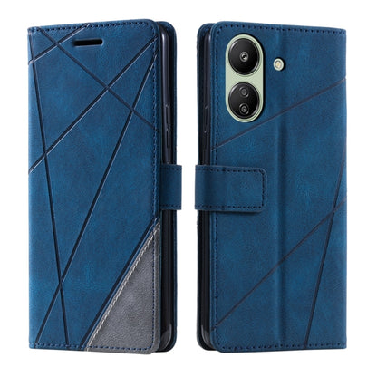 Skin Feel Splicing Leather Phone Case