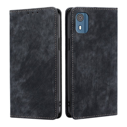 RFID Anti-theft Brush Magnetic Leather Phone Case