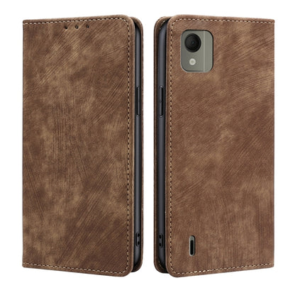 RFID Anti-theft Brush Magnetic Leather Phone Case