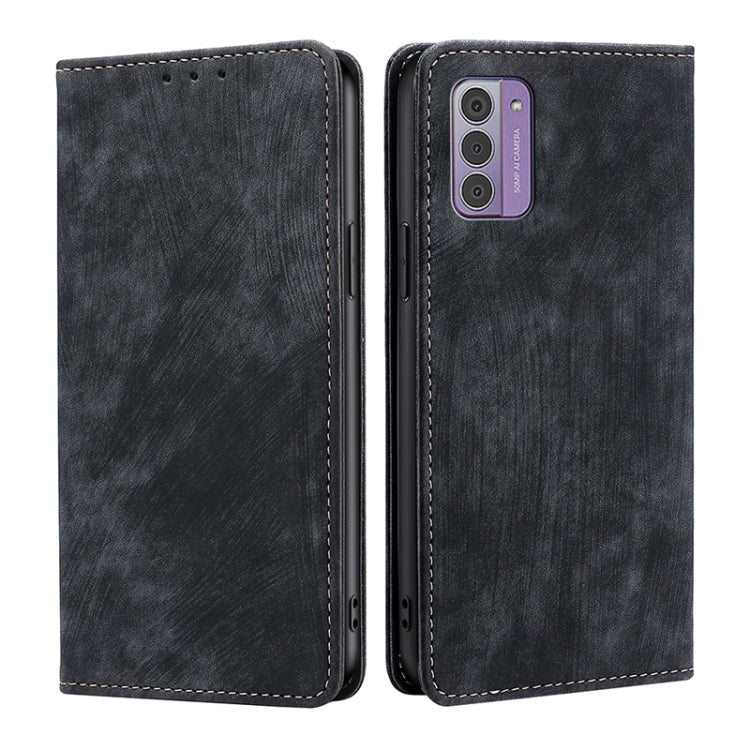 RFID Anti-theft Brush Magnetic Leather Phone Case