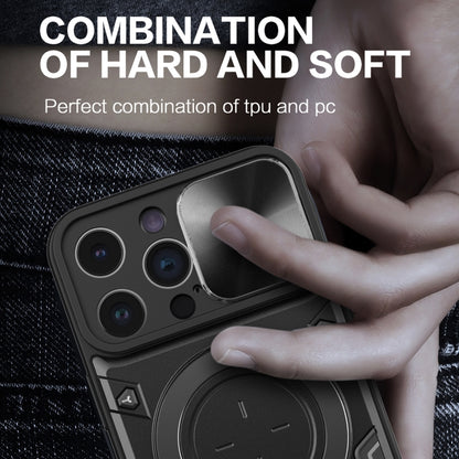 CD Texture Sliding Camshield Magnetic Holder Phone Case, For iPhone 14 Pro Max, For iPhone 13 Pro Max, For iPhone 13 Pro, For iPhone 13