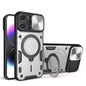 CD Texture Sliding Camshield Magnetic Holder Phone Case, For iPhone 14, For iPhone 14 Pro, For iPhone 14 Pro Max, For iPhone 13 Pro Max