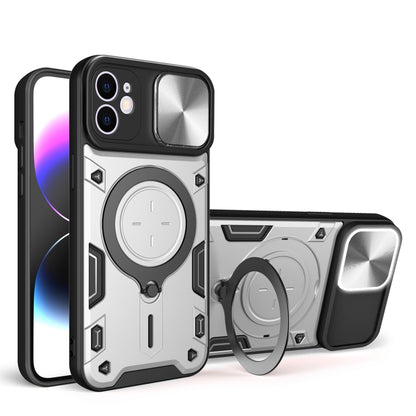 CD Texture Sliding Camshield Magnetic Holder Phone Case, For iPhone 13 Pro, For iPhone 13, For iPhone 12, For iPhone 12 Pro Max