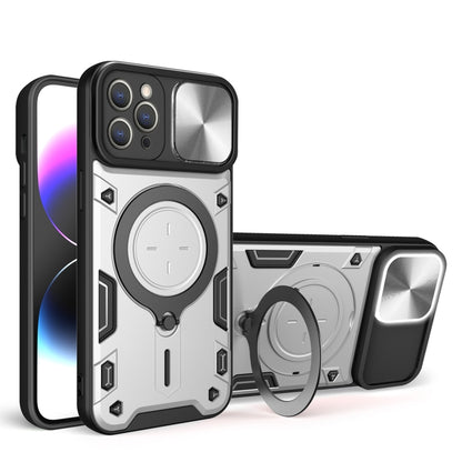 CD Texture Sliding Camshield Magnetic Holder Phone Case, For iPhone 13 Pro, For iPhone 13, For iPhone 12, For iPhone 12 Pro Max