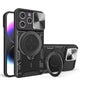 CD Texture Sliding Camshield Magnetic Holder Phone Case, For iPhone 15 Pro, For iPhone 15 Plus, For iPhone 15, For iPhone 14 Plus