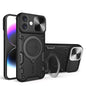 CD Texture Sliding Camshield Magnetic Holder Phone Case, For iPhone 16 Pro, For iPhone 16 Plus, For iPhone 16, For iPhone 15 Pro Max