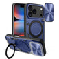 CD Texture Sliding Camshield Magnetic Holder Phone Case, For iPhone 17 Pro, For iPhone 17, For iPhone Air, For iPhone 16 Pro Max