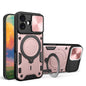 CD Texture Sliding Camshield Magnetic Holder Phone Case, For iPhone 17e / 16e, For iPhone 17 Pro Max, For iPhone 17 Pro, For iPhone 17