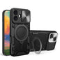 CD Texture Sliding Camshield Magnetic Holder Phone Case, For iPhone 17 Pro, For iPhone 17, For iPhone Air, For iPhone 16 Pro Max