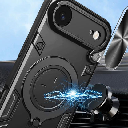 CD Texture Sliding Camshield Magnetic Holder Phone Case, For iPhone Air, For iPhone 16 Pro Max, For iPhone 16 Pro, For iPhone 16 Plus