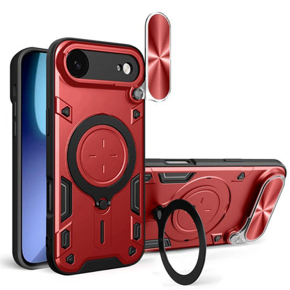 CD Texture Sliding Camshield Magnetic Holder Phone Case, For iPhone 17 Pro, For iPhone 17, For iPhone Air, For iPhone 16 Pro Max