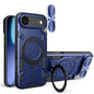CD Texture Sliding Camshield Magnetic Holder Phone Case, For iPhone Air, For iPhone 16 Pro Max, For iPhone 16 Pro, For iPhone 16 Plus