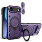 CD Texture Sliding Camshield Magnetic Holder Phone Case, For iPhone Air, For iPhone 16 Pro Max, For iPhone 16 Pro, For iPhone 16 Plus