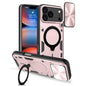 CD Texture Sliding Camshield Magnetic Holder Phone Case, For iPhone 18 Pro, For iPhone 18 Pro Max, For iPhone 17e / 16e, For iPhone 17 Pro Max