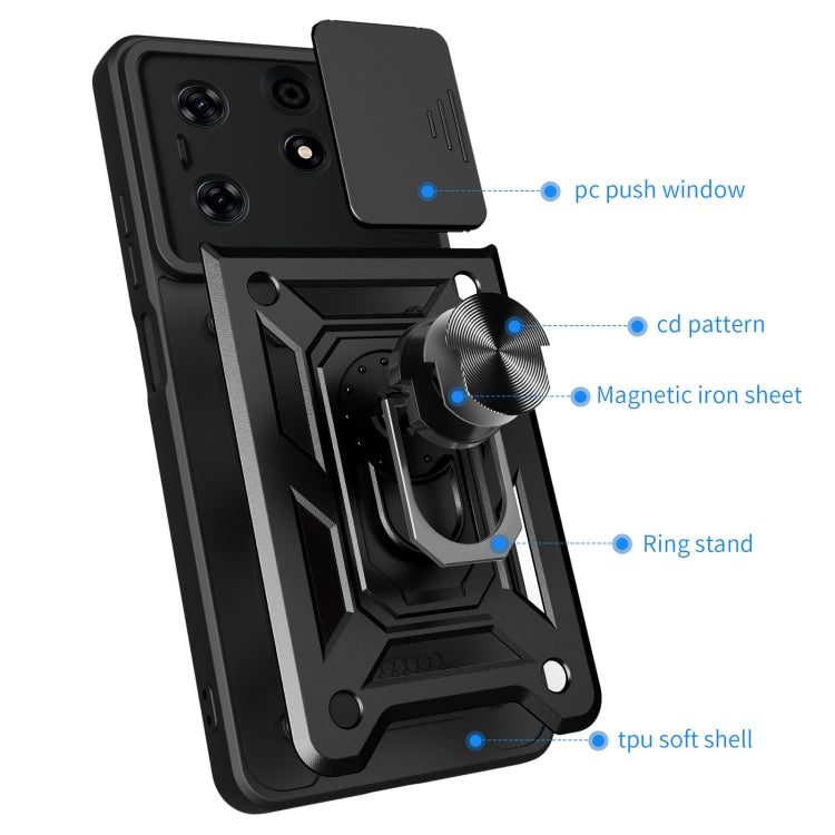 Sliding Camera Cover Design TPU+PC Phone Case