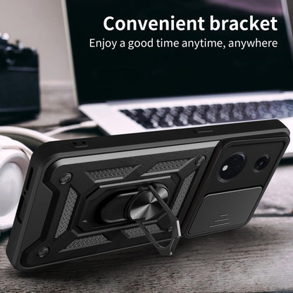 Sliding Camera Cover Design TPU+PC Phone Case