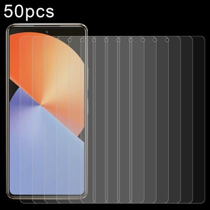 50pcs 0.26mm 9H 2.5D Tempered Glass Film, For Infinix Hot 30 Play NFC, For Infinix Hot 30 5G, For Infinix Hot 9 Lite, For Infinix GT 10 Pro, For Infinix Zero 30, For Infinix Zero 30 4G, For Infinix Note 30 Pro, For Infinix Note 30i, For Infinix Smart 7...