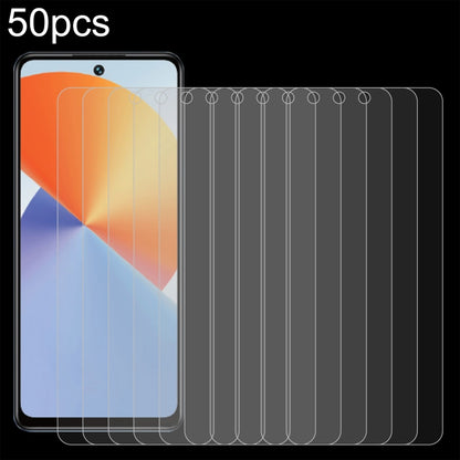 50pcs 0.26mm 9H 2.5D Tempered Glass Film, For Infinix Hot 30 Play NFC, For Infinix Hot 30 5G, For Infinix Hot 9 Lite, For Infinix GT 10 Pro, For Infinix Zero 30, For Infinix Zero 30 4G, For Infinix Note 30 Pro, For Infinix Note 30i, For Infinix Smart 7...