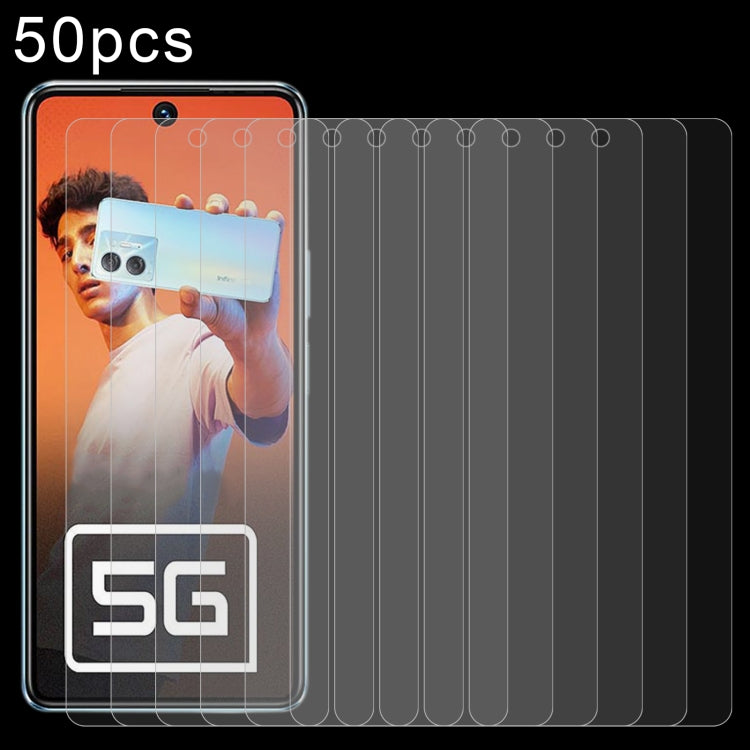 50pcs 0.26mm 9H 2.5D Tempered Glass Film, For Infinix Hot 30 Play NFC, For Infinix Hot 30 5G, For Infinix Hot 9 Lite, For Infinix GT 10 Pro, For Infinix Zero 30, For Infinix Zero 30 4G, For Infinix Note 30 Pro, For Infinix Note 30i, For Infinix Smart 7...