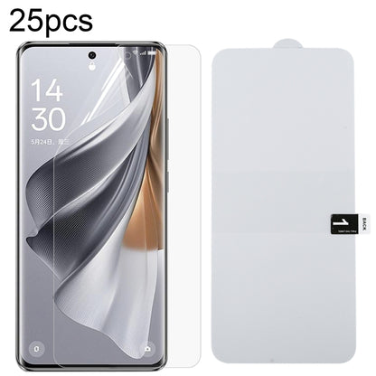 25pcs Full Screen Protector Explosion-proof Hydrogel Film, For OPPO A5 Pro China, For OPPO Reno11 PJH110, For OPPO Reno11 Global, For OPPO Reno12 Pro, For OPPO Reno12, For OPPO Find X7, For OPPO Reno11 Pro Global, For OPPO A2, For OPPO A2 Pro          ...