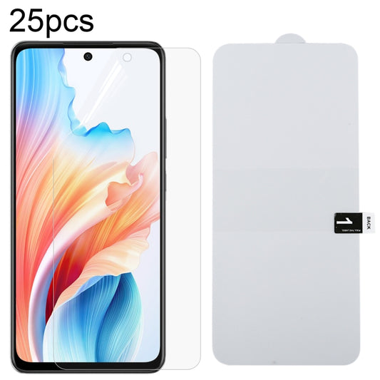25pcs Full Screen Protector Explosion-proof Hydrogel Film, For OPPO A2, For OPPO A2 Pro, For OPPO A78 4G, For OPPO Reno10 Pro / Reno10 Pro+, For OPPO Reno10