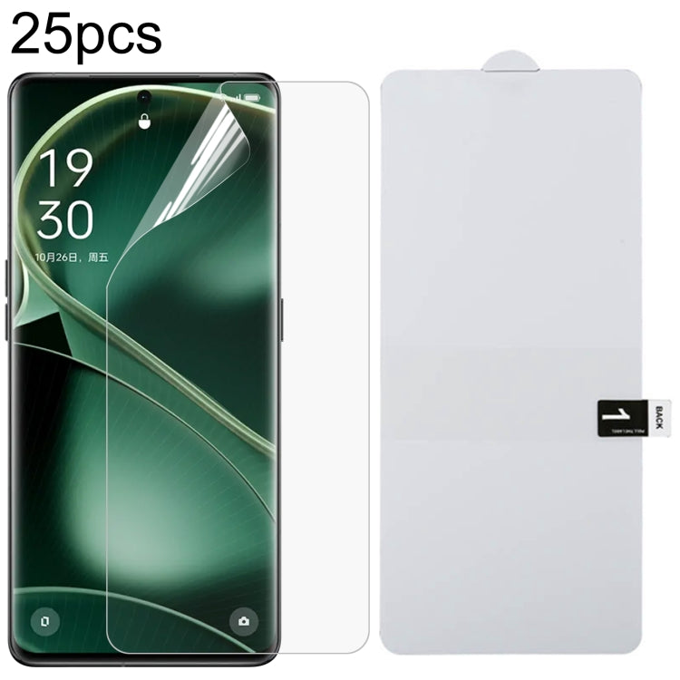 25pcs Full Screen Protector Explosion-proof Hydrogel Film, For OPPO K14 Turbo Pro 5G, For OPPO K14 Turbo 5G, For OPPO K14x 5G, For OPPO K14 5G, For OPPO F33 5G, For OPPO F33 Pro 5G, For OPPO Find X9s, For OPPO Find X9 Ultra, For OPPO Reno15 Pro 5G Glob...