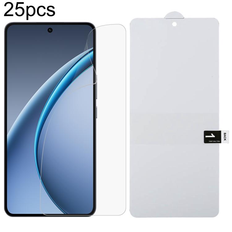25pcs Full Screen Protector Explosion-proof Hydrogel Film, For OPPO K14 Turbo Pro 5G, For OPPO K14 Turbo 5G, For OPPO K14x 5G, For OPPO K14 5G, For OPPO F33 5G, For OPPO F33 Pro 5G, For OPPO Find X9s, For OPPO Find X9 Ultra, For OPPO Reno15 Pro 5G Glob...