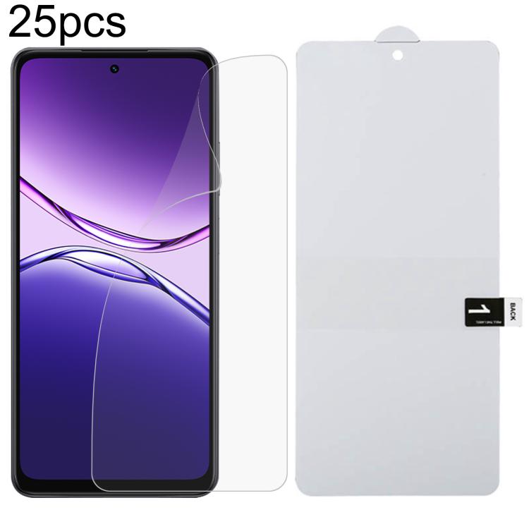 25pcs Full Screen Protector Explosion-proof Hydrogel Film, For OPPO K14 Turbo Pro 5G, For OPPO K14 Turbo 5G, For OPPO K14x 5G, For OPPO K14 5G, For OPPO F33 5G, For OPPO F33 Pro 5G, For OPPO Find X9s, For OPPO Find X9 Ultra, For OPPO Reno15 Pro 5G Glob...