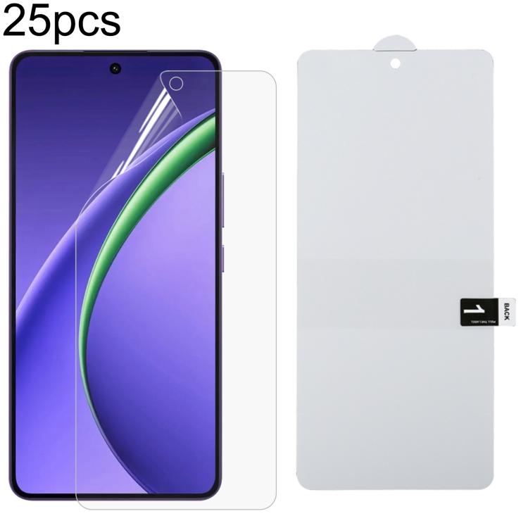 25pcs Full Screen Protector Explosion-proof Hydrogel Film, For OPPO K14 Turbo Pro 5G, For OPPO K14 Turbo 5G, For OPPO K14x 5G, For OPPO K14 5G, For OPPO F33 5G, For OPPO F33 Pro 5G, For OPPO Find X9s, For OPPO Find X9 Ultra, For OPPO Reno15 Pro 5G Glob...