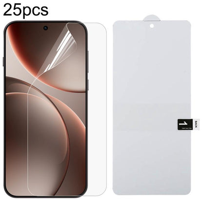 25pcs Full Screen Protector Explosion-proof Hydrogel Film, For OPPO K14 Turbo Pro 5G, For OPPO K14 Turbo 5G, For OPPO K14x 5G, For OPPO K14 5G, For OPPO F33 5G, For OPPO F33 Pro 5G, For OPPO Find X9s, For OPPO Find X9 Ultra, For OPPO Reno15 Pro 5G Glob...