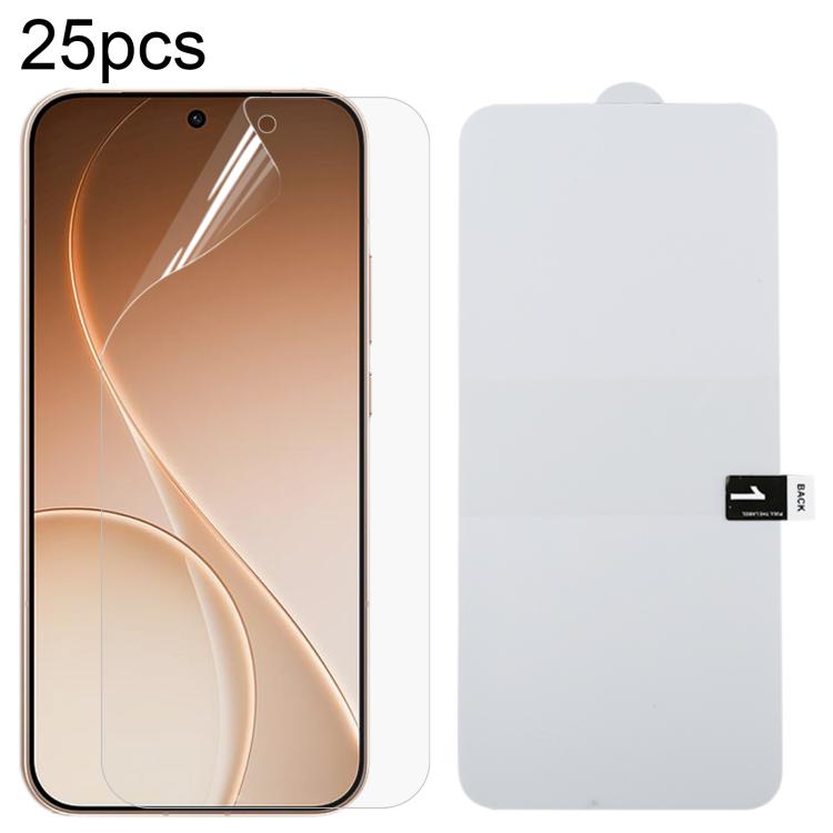 25pcs Full Screen Protector Explosion-proof Hydrogel Film, For OPPO K14 Turbo Pro 5G, For OPPO K14 Turbo 5G, For OPPO K14x 5G, For OPPO K14 5G, For OPPO F33 5G, For OPPO F33 Pro 5G, For OPPO Find X9s, For OPPO Find X9 Ultra, For OPPO Reno15 Pro 5G Glob...