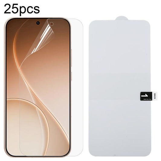 25pcs Full Screen Protector Explosion-proof Hydrogel Film, For OPPO Reno15 Pro 5G Global, For OPPO Find X9+, For OPPO Find X9, For OPPO K13, For OPPO K13 Turbo 5G, For OPPO K13x, For OPPO Reno14 F 5G, For OPPO Find X7 Ultra / Find X8 Ultra�������������...