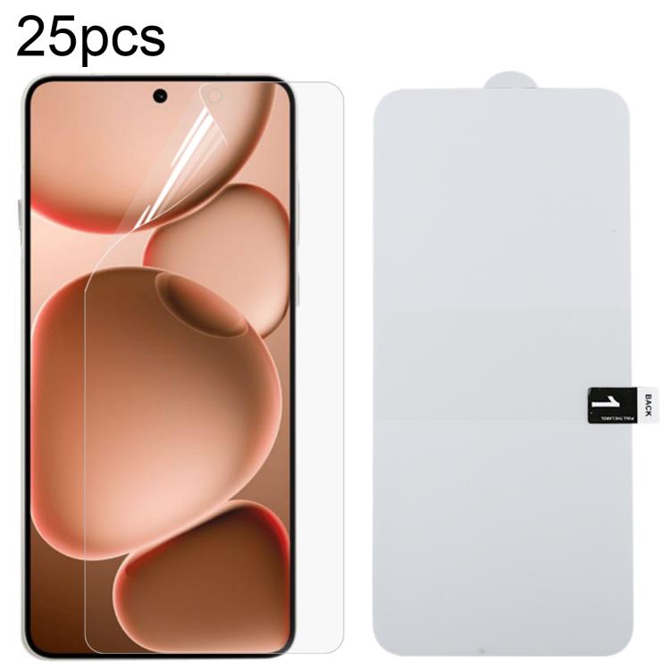 25pcs Full Screen Protector Explosion-proof Hydrogel Film, For OPPO K14 Turbo Pro 5G, For OPPO K14 Turbo 5G, For OPPO K14x 5G, For OPPO K14 5G, For OPPO F33 5G, For OPPO F33 Pro 5G, For OPPO Find X9s, For OPPO Find X9 Ultra, For OPPO Reno15 Pro 5G Glob...