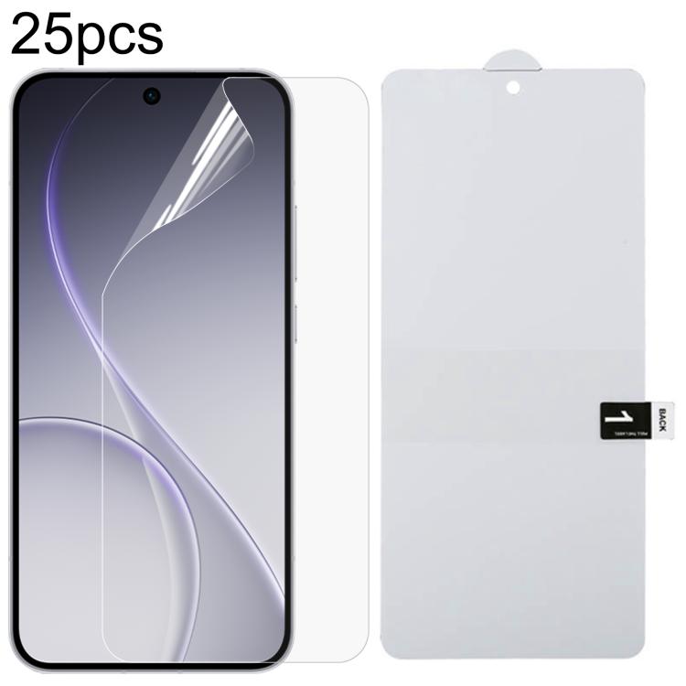 25 PCS/Pack Full Screen Protector Explosion-proof Hydrogel Film, For OPPO Reno13 A 5G, For OPPO Find X10 / X10 E 5G, For OPPO Reno13 A 4G, For OPPO A7 Pro Max 5G, For OPPO Reno16 FS 5G, For OPPO Reno16 F 5G, For OPPO Reno15 A 5G                        ...