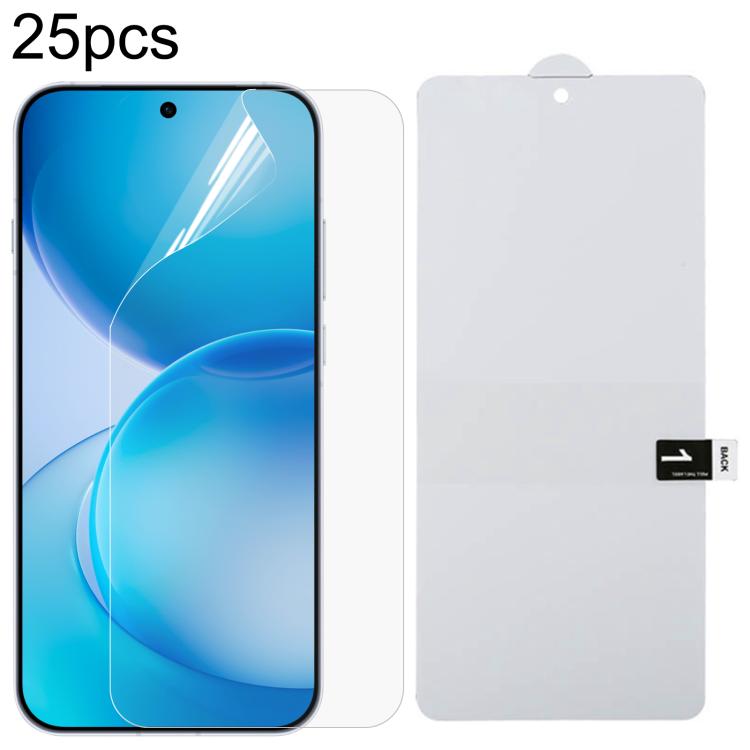 25pcs Full Screen Protector Explosion-proof Hydrogel Film, For OPPO Reno15 A 5G, For OPPO Reno16 Pro 5G Global, For OPPO Reno16 5G Global, For OPPO K14 Turbo Pro 5G, For OPPO K14 Turbo 5G, For OPPO K14x 5G, For OPPO K14 5G, For OPPO F33 5G             ...