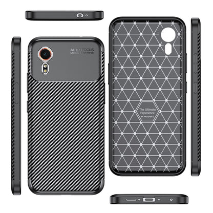 Carbon Fiber Texture Shockproof TPU Phone Case