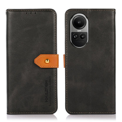 KHAZNEH Dual-color Cowhide Texture Flip Leather Phone Case, Series 2