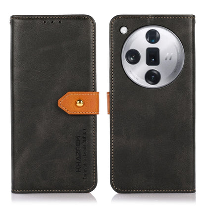 KHAZNEH Dual-color Cowhide Texture Flip Leather Phone Case, Series 1